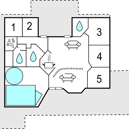 Holiday home Awesome In With Sauna